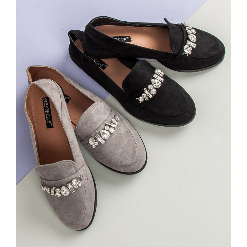 Bestelle Mocasines grises elegantes 1 Bestelle Mocasines grises elegantes 1