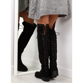 Botas negras hasta el muslo LS182 negro 1