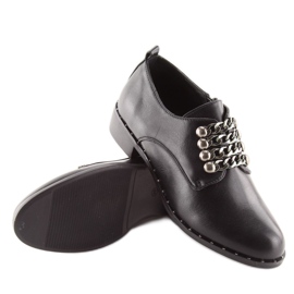 Mocasines de mujer negros C-7160 Black 1
