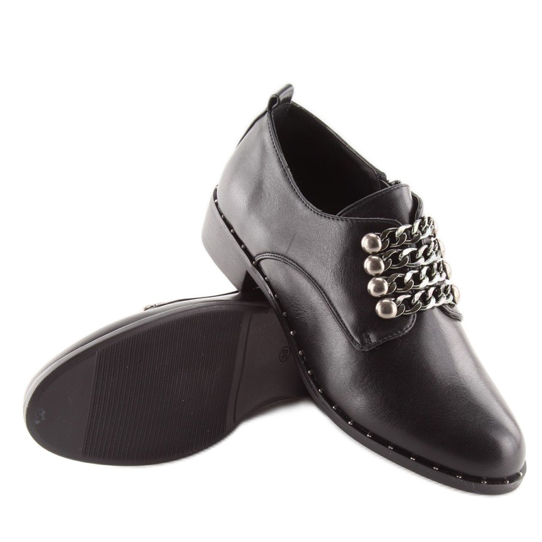Mocasines de mujer negros C-7160 Black 1