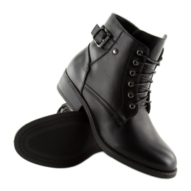 Botas negras con cordones 7B500 Black negro 5