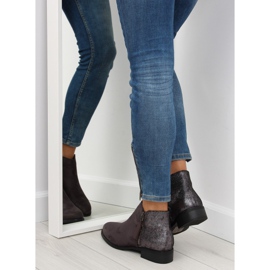 Botas Jodhpur gris con espalda brillante 1546-89 6