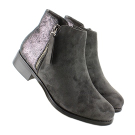 Botas Jodhpur gris con espalda brillante 1546-89 2