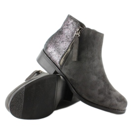 Botas Jodhpur gris con espalda brillante 1546-89 3