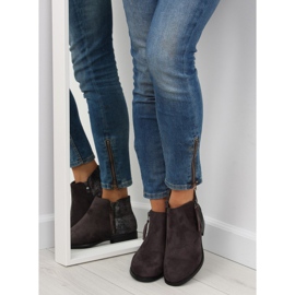 Botas Jodhpur gris con espalda brillante 1546-89 8