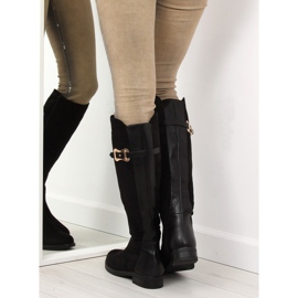 Bota mosquetero negra J73 Negra negro 5