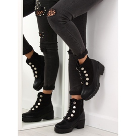 Botas negras de suela gruesa JD-19 negro 2