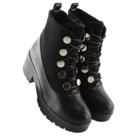 Botas negras de suela gruesa JD-19 negro 5