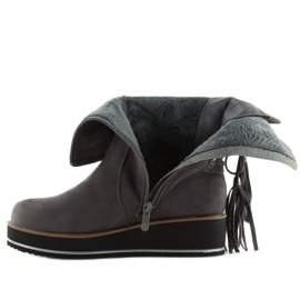Gris Botas grises para mujer TH17-7 Gris 3