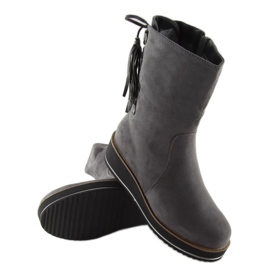 Gris Botas grises para mujer TH17-7 Gris 7