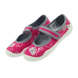 Befado calzado infantil bailarinas zapatillas 114x308 gris rosado 4