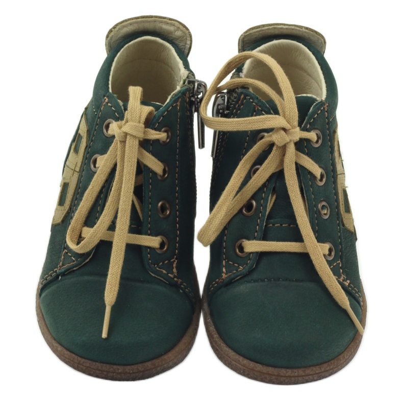 RenBut Zapatos para niños de cuero 1501 verde 3