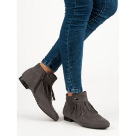 Vinceza Botines planos gris oscuro 5