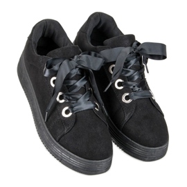Zapatillas de ante negras negro 3