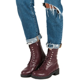 Botas burdeos rojo 4