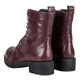 Botas burdeos rojo 3