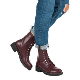 Botas burdeos rojo 5