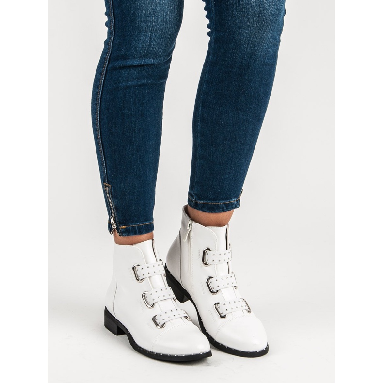 Bestelle Botines blancos con cremallera 2