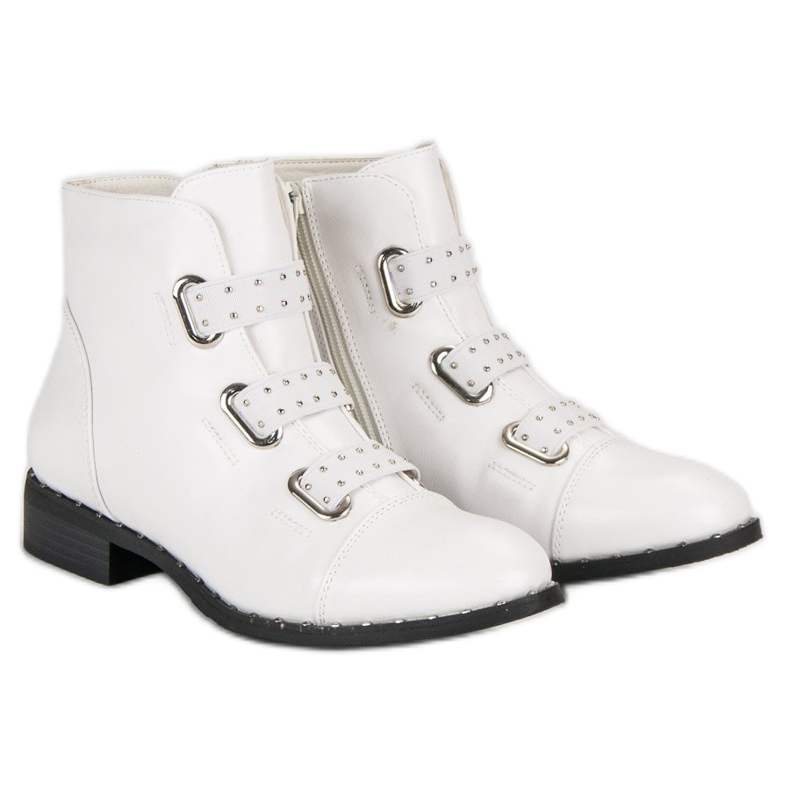 Bestelle Botines blancos con cremallera 1