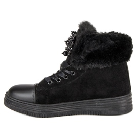 Zapatillas elegantes con aislamiento. negro 3