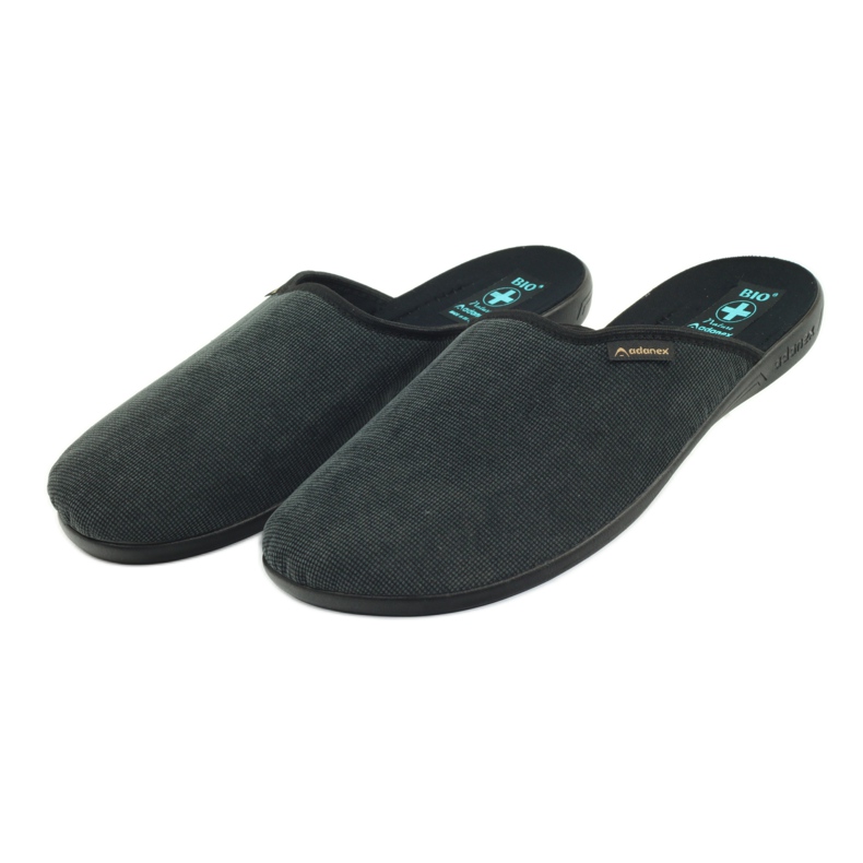 Pantuflas grises Adanex negro 3