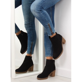Botas negras de tacón 7B670 Black negro 2