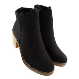 Botas negras de tacón 7B670 Black negro 5