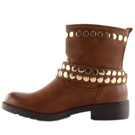 Botas militares marrones A89811 Camel marrón 3