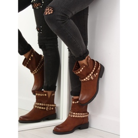 Botas militares marrones A89811 Camel marrón 5