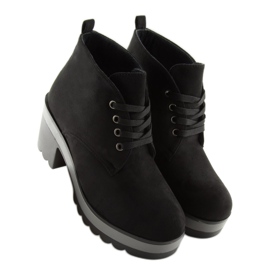 Botas negras con cordones E3110 Black negro 3