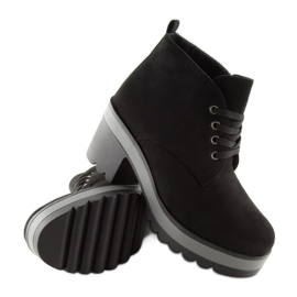 Botas negras con cordones E3110 Black negro 4