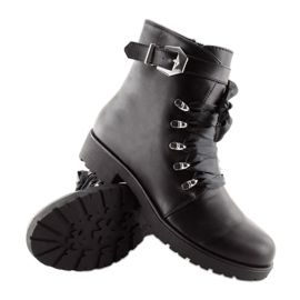 Botas negras y una cinta negra FC-H125 Negra negro 2