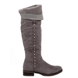 Botas sobre la rodilla, gris 990-PG gris 6