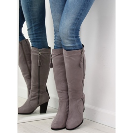 Gris Botas de tacón 158-GG gris 6