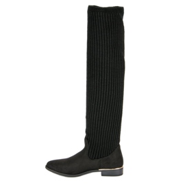 Super Me Botas de mujer ajustadas negro 1 Super Me Botas de mujer ajustadas negro 1