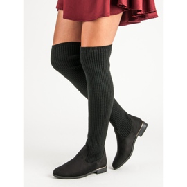 Super Me Botas de mujer ajustadas negro 3