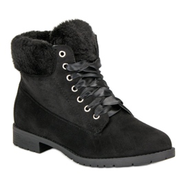 Seastar Botas de ante con nudo negro 2
