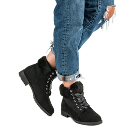 Seastar Botas de ante con nudo negro 1