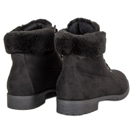 Seastar Botas de ante con nudo negro 4