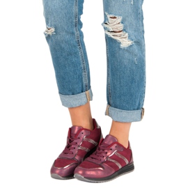 Zapatillas VICES burdeos rojo 1 Zapatillas VICES burdeos rojo 1