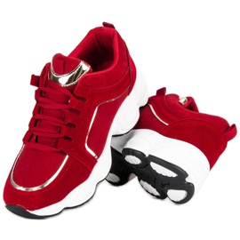 Vices Vicios de calzado deportivo de gamuza rojo 4