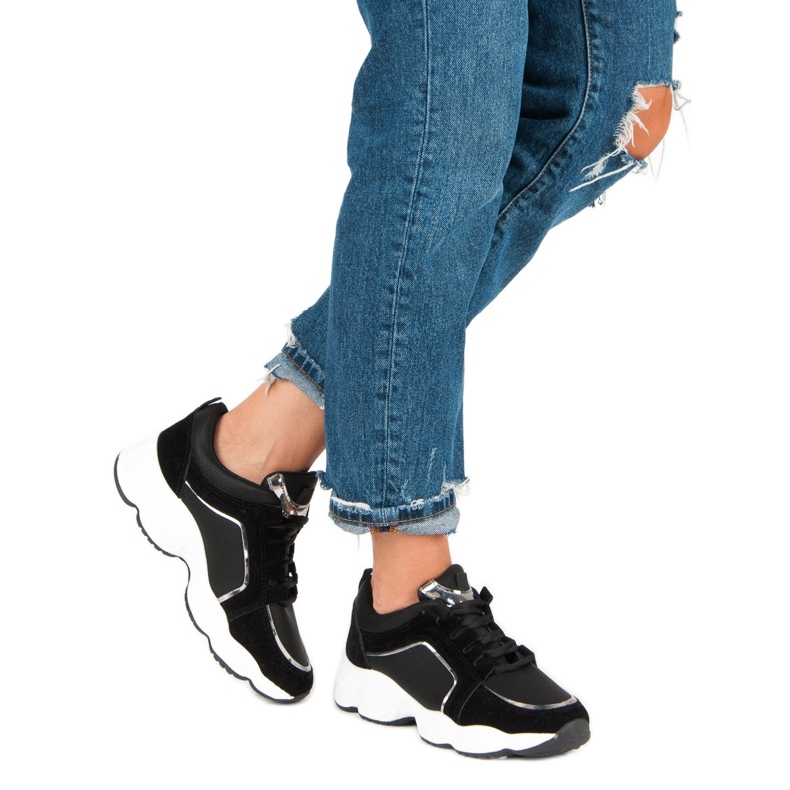 VICES Suede Sport Zapatos negro 2