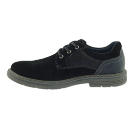 McKey Zapatos ante hombre 285 negro azul marino 2