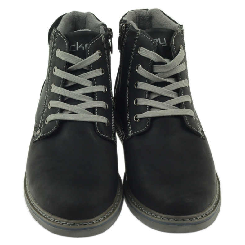 McKey Botas negras con cordones para hombre 288 negro gris 3 McKey Botas negras con cordones para hombre 288 negro gris 3
