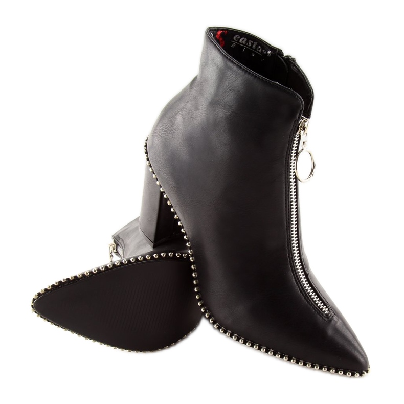 Botas negras de tacón YQ201P negro 2 Botas negras de tacón YQ201P negro 2