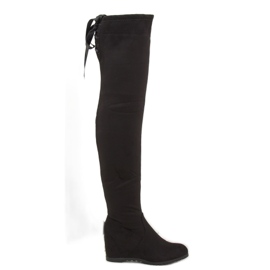 Botas de cuña negras 168-139 negras negro 1