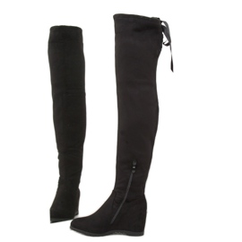 Botas de cuña negras 168-139 negras negro 2