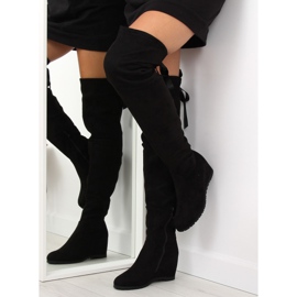 Botas de cuña negras 168-139 negras negro 3