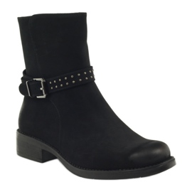 Botas negras con cremallera Sergio Leone 500 negro 1