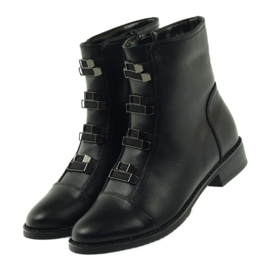 M.Daszyński Botines negros Jodhpur boots SA62 4